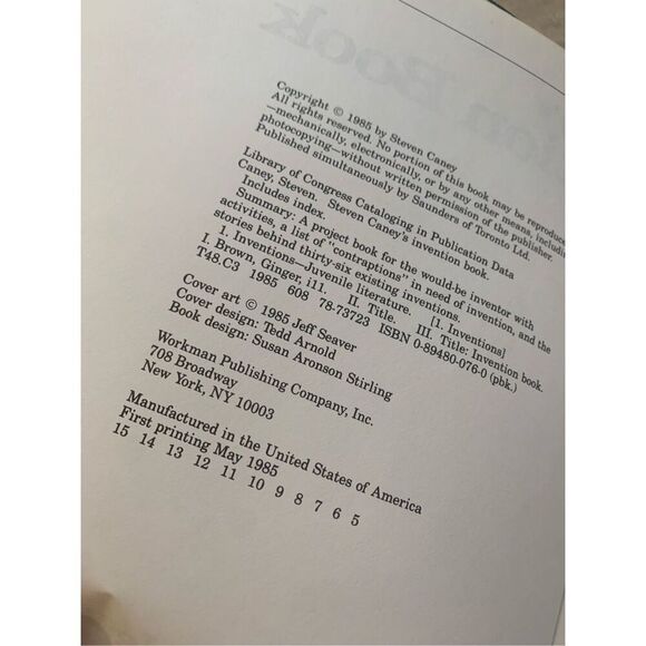 Children’s Invention Book Steven Caney Paperback stories projects for kids - Picture 2 of 9